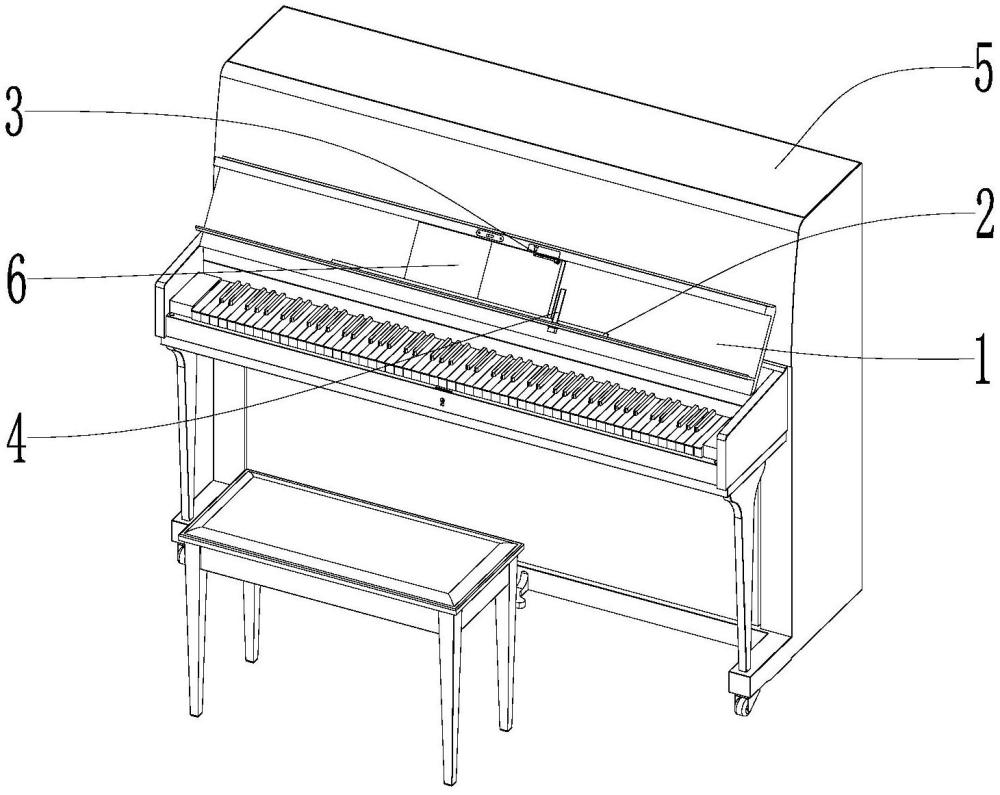 一种便于琴谱翻页的可调节钢琴谱架的制作方法
