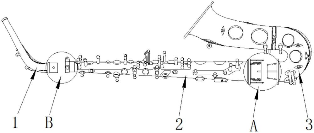 一种组装便携式萨克斯的制作方法