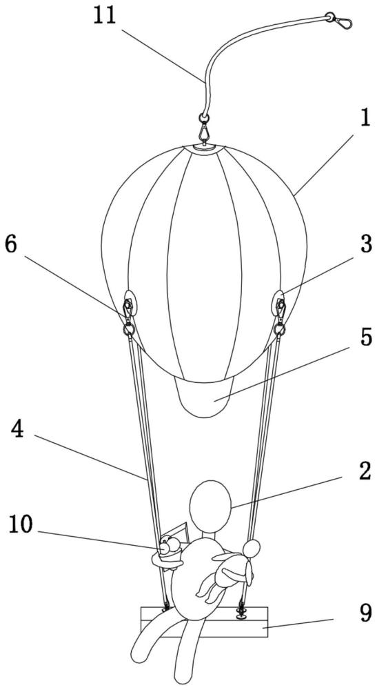 一种热气球吊式玩偶的制作方法