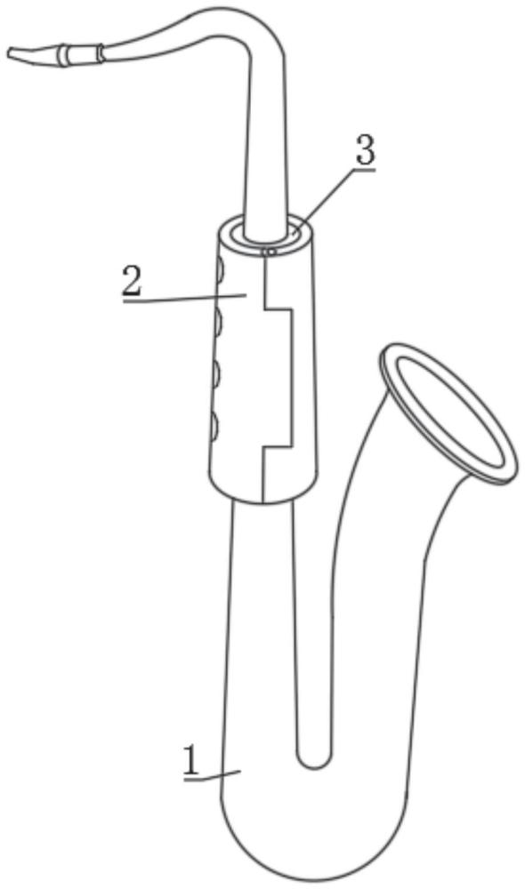 一种萨克斯连体拔口套的制作方法
