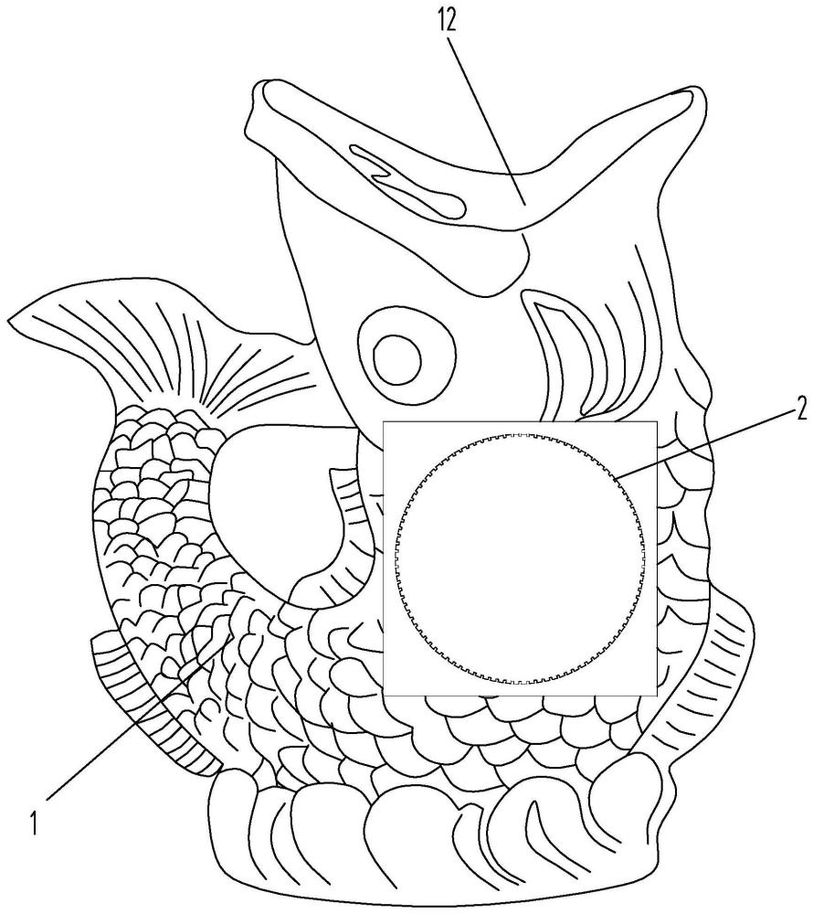 一种可储放烟灰的陶瓷工艺品的制作方法