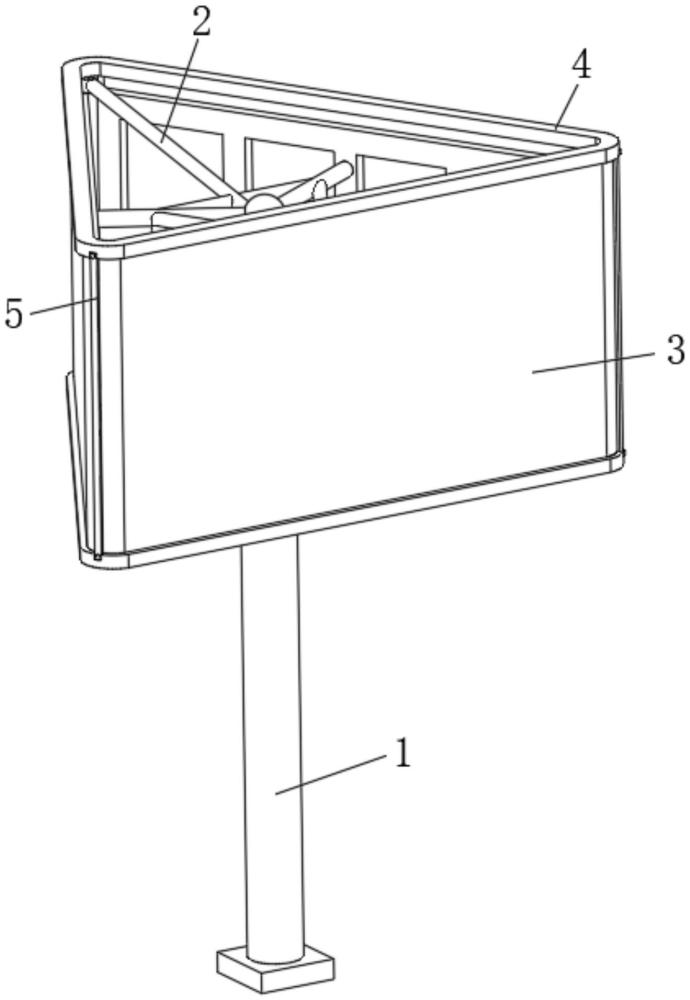一种可以多角度展示广告内容的创意钢结构广告牌的制作方法