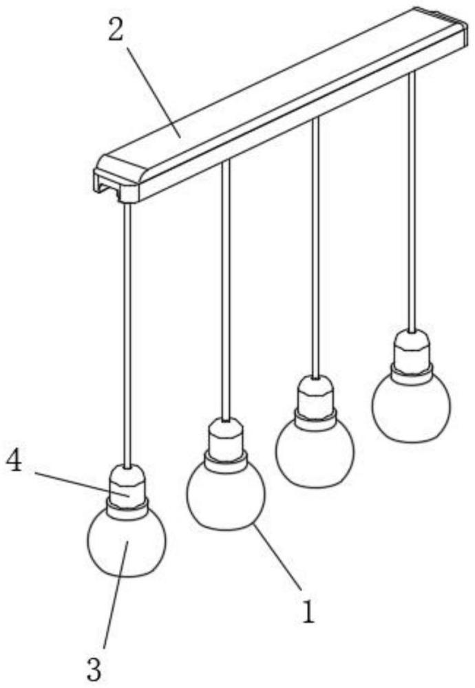 一种LED室内吊灯的制作方法