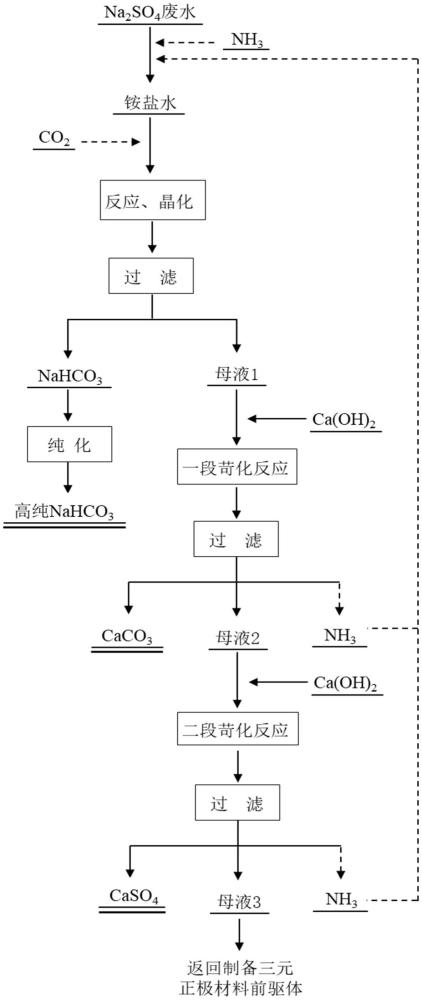 一种含硫酸钠废水的绿色循环利用工艺