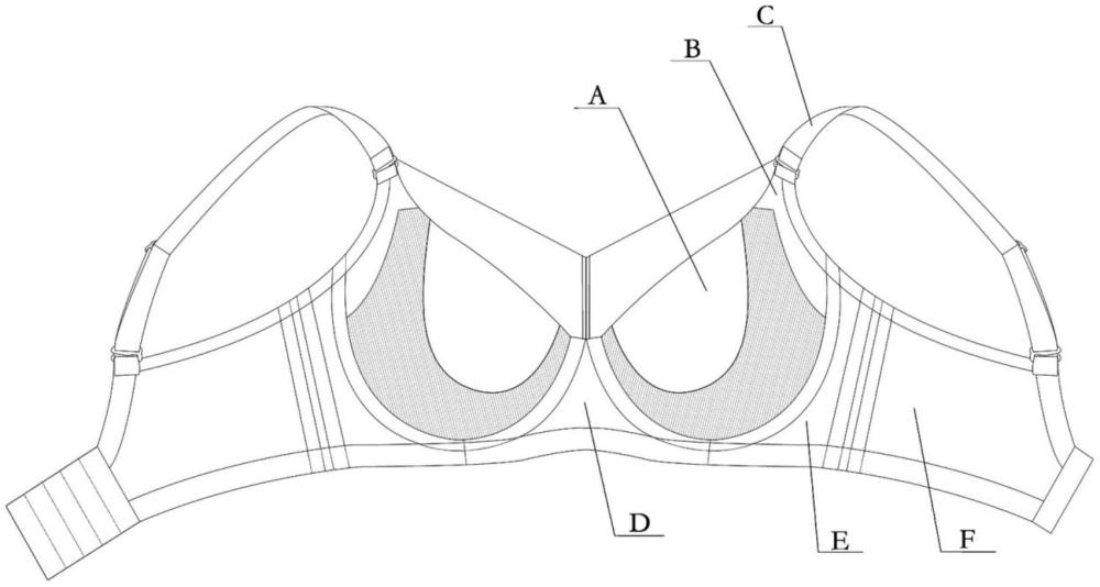 一种环抱悬浮式提托片的内衣结构的制作方法