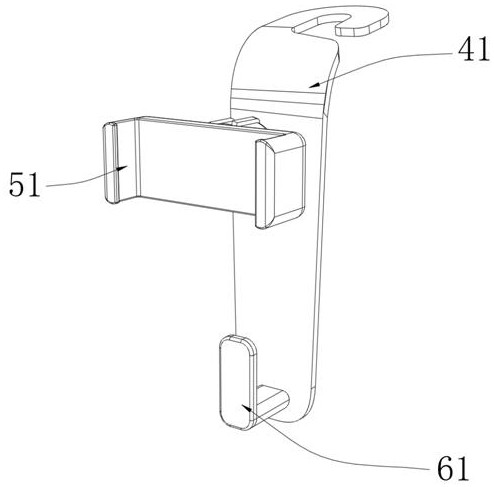 一款带手机支架的车载挂钩的制作方法