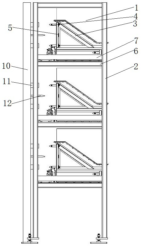 一种侧面换电电池架的制作方法