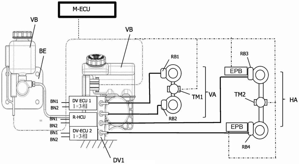 用于车辆的制动系统、车辆动力学系统、车辆和用于操作制动系统或车辆的方法与流程