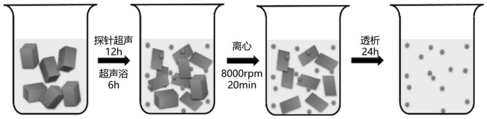 一种低成本自上而下的零维PtS2荧光量子点悬浊液制备方法