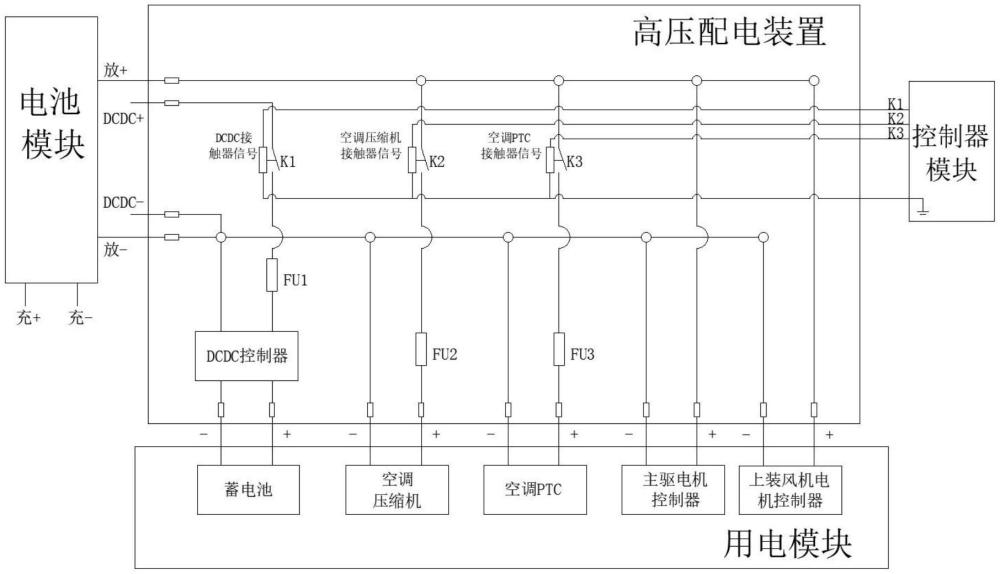 一种非机动车道作业的小扫车高压配电系统的制作方法