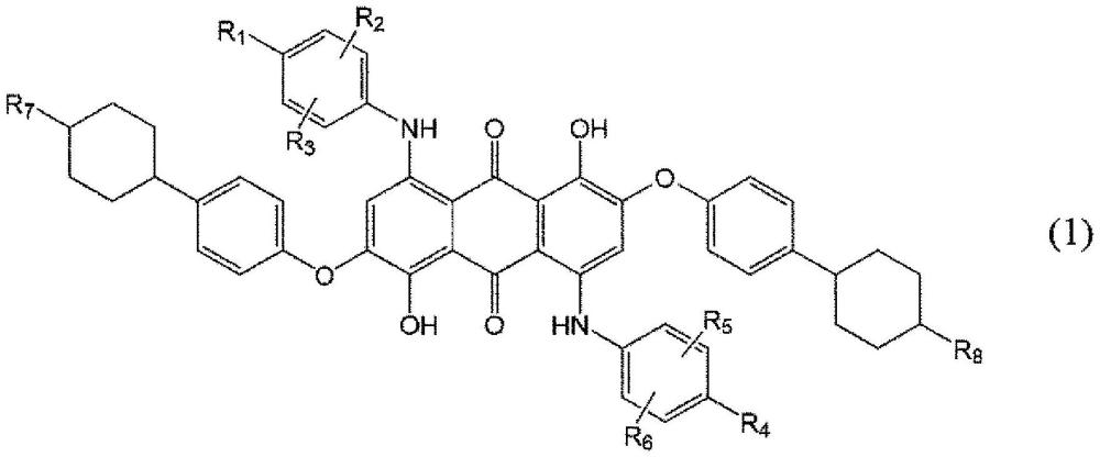 蒽醌化合物、含该化合物的液晶组合物及调光元件的制作方法