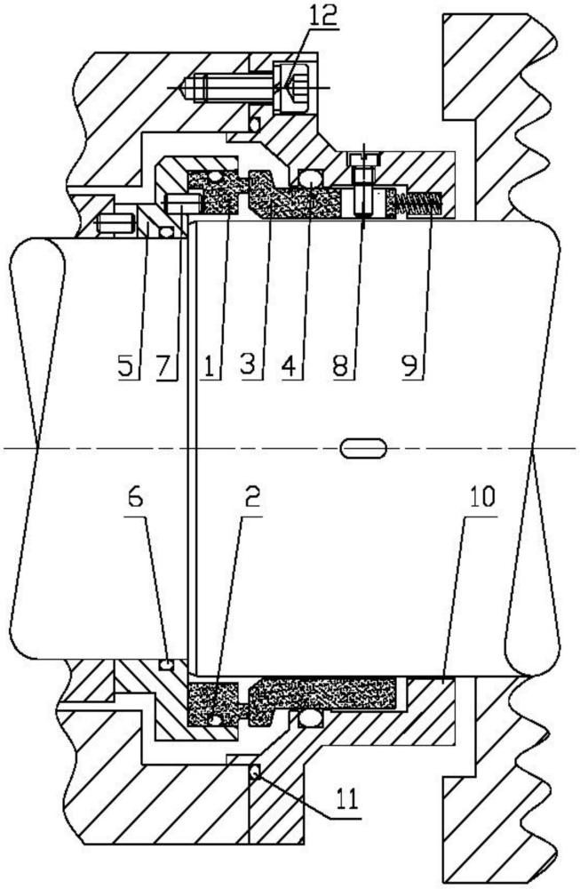 一种转子泵密封用集成式静止补偿组件的制作方法