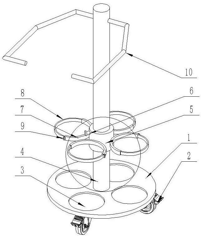 一种氧气瓶搬运支架的制作方法