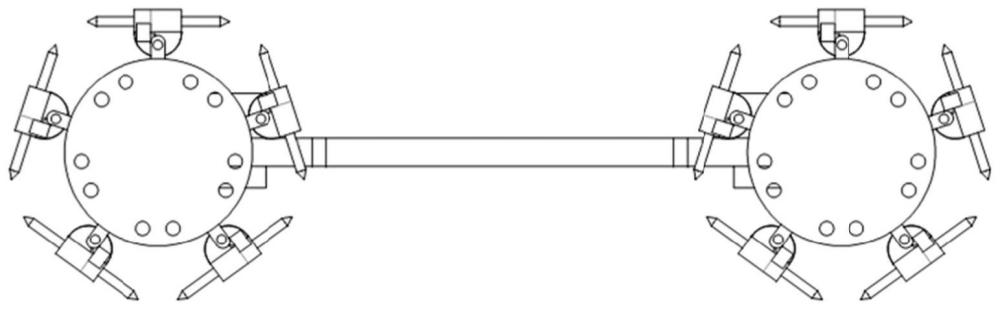 面向冰层攀附的仿葎草的轮式结构及其运动方式