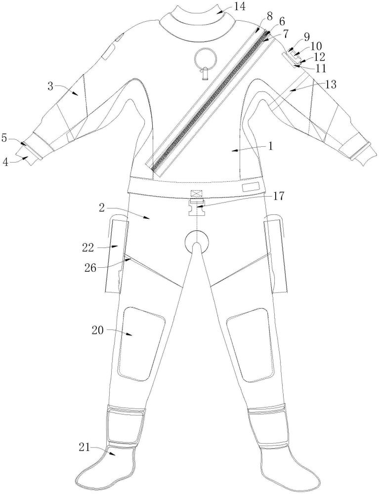 一种新型干式潜水衣的制作方法