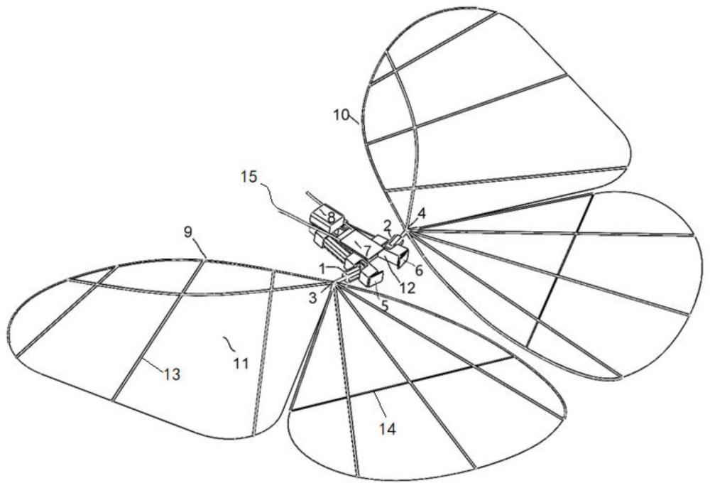 一种双电机驱动的仿蝴蝶扑翼飞行器