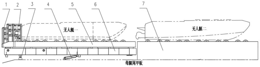 一种滚轮驱动的多艇储存与布放回收装置的制作方法