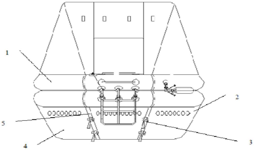 一种一体化篷状大水囊抗倾覆救生船结构的制作方法