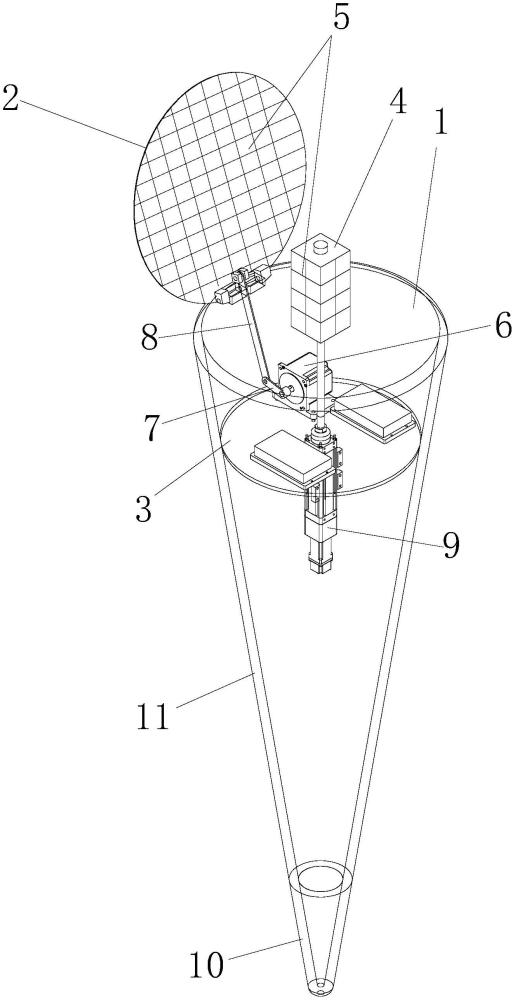 空间碎片微动特征与电磁特性模拟装置的制作方法