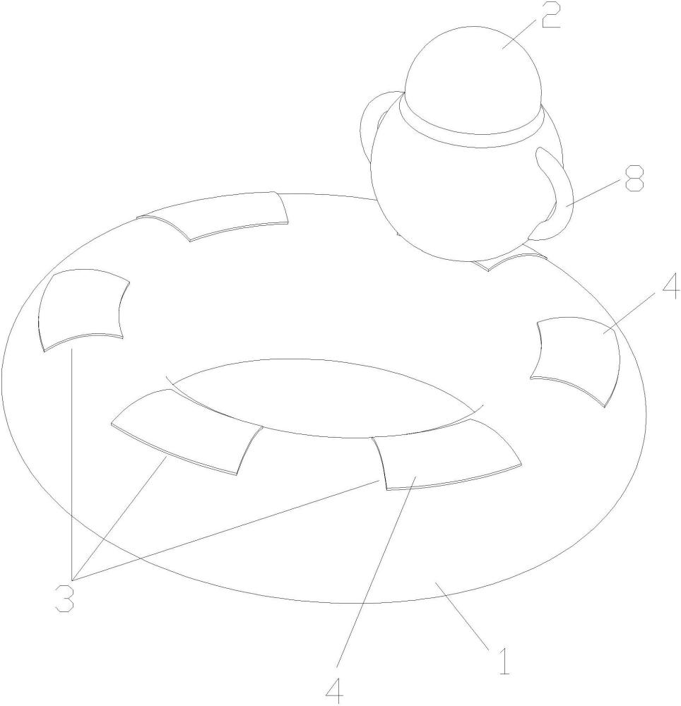 一种带磁吸玩具的游泳圈的制作方法