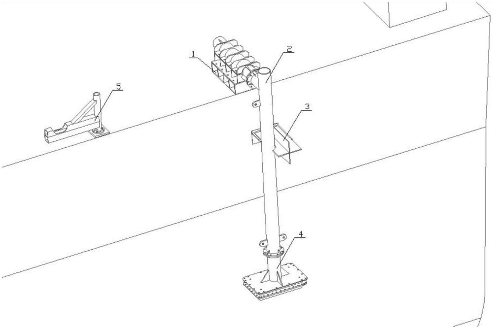 一种新型的深海测深仪船舷安装结构的制作方法