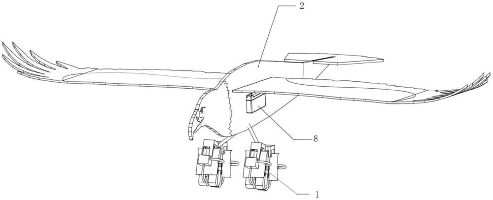 一种软着陆仿鸟扑翼飞行器
