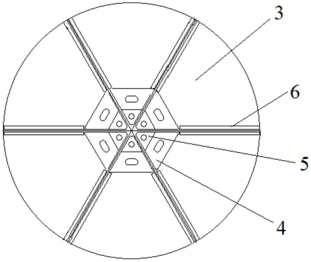 六瓣防漏抓斗的制作方法