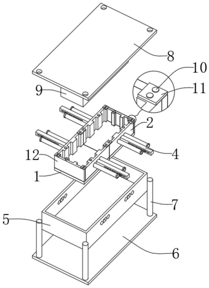 一种电池组熔断器外壳注塑模具的制作方法