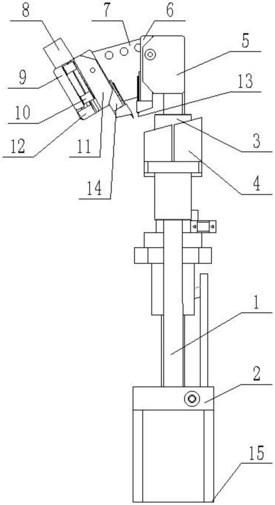 一种双角度分步动作下压机构的制作方法