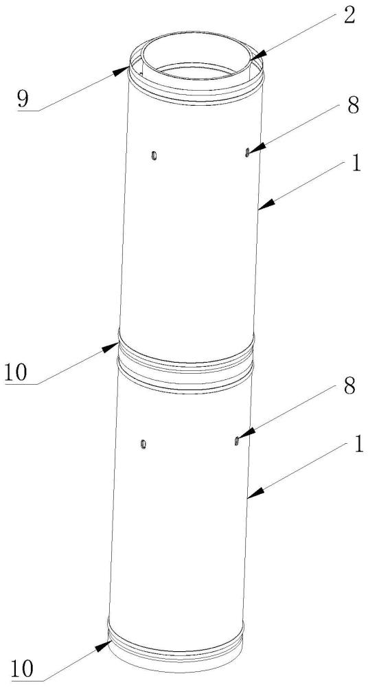 一种具有外壁滑动承插结构的预制式双层烟囱的制作方法