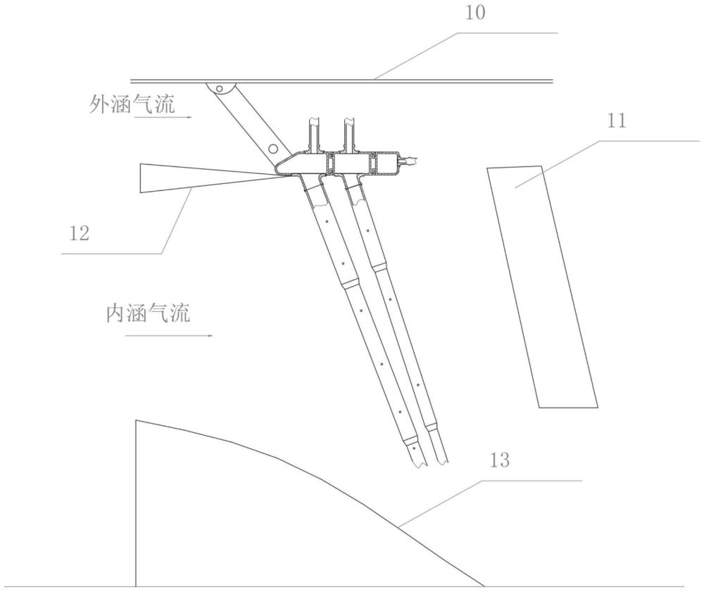 一种三路一体低阻设计的快速拆装加力总管及燃烧室的制作方法