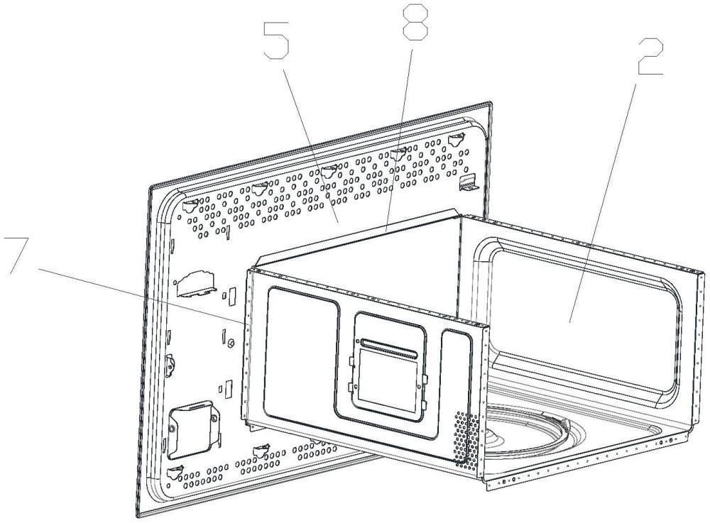 一种嵌入式微波炉的组装结构的制作方法