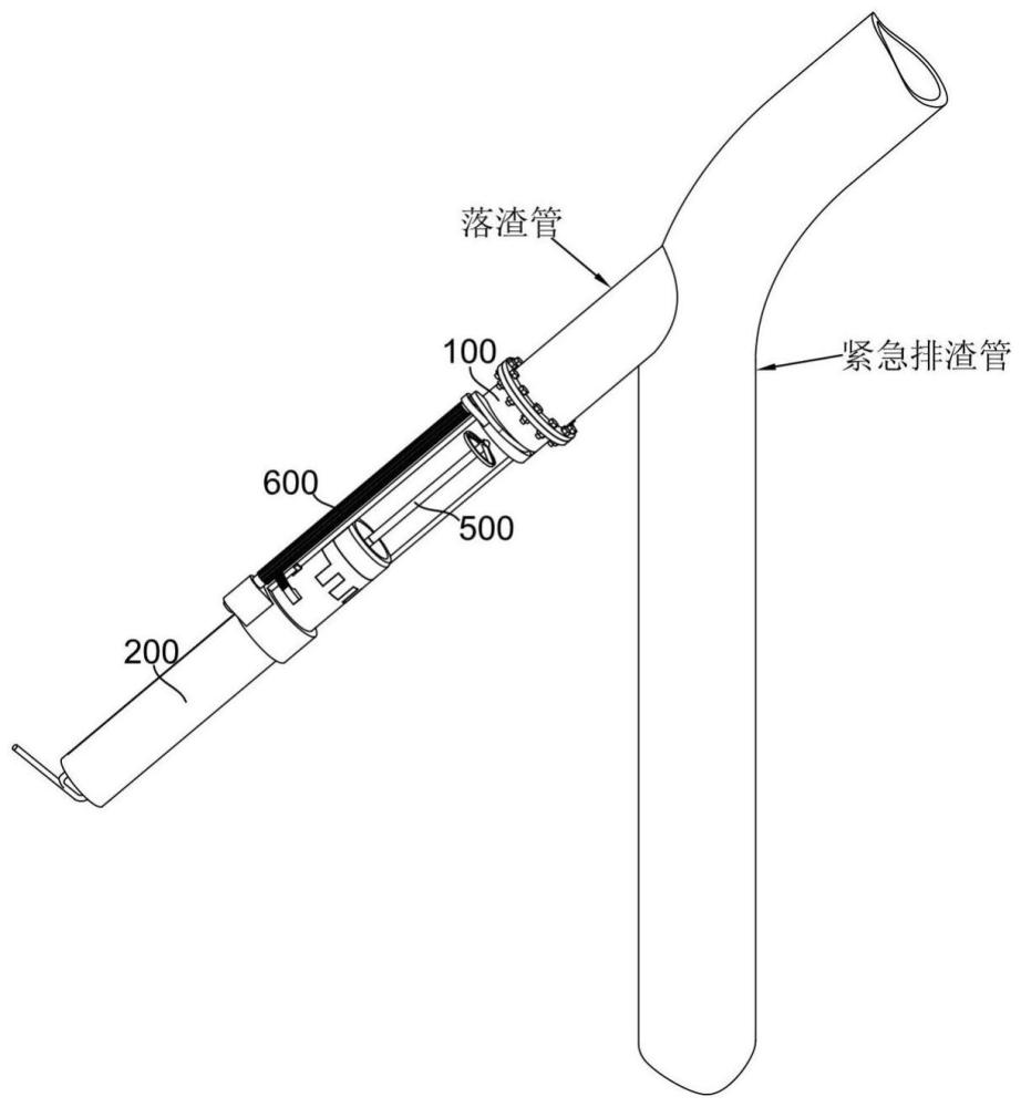 一种多源废弃物掺烧CFB锅炉落渣管用的自动捅渣装置的制作方法