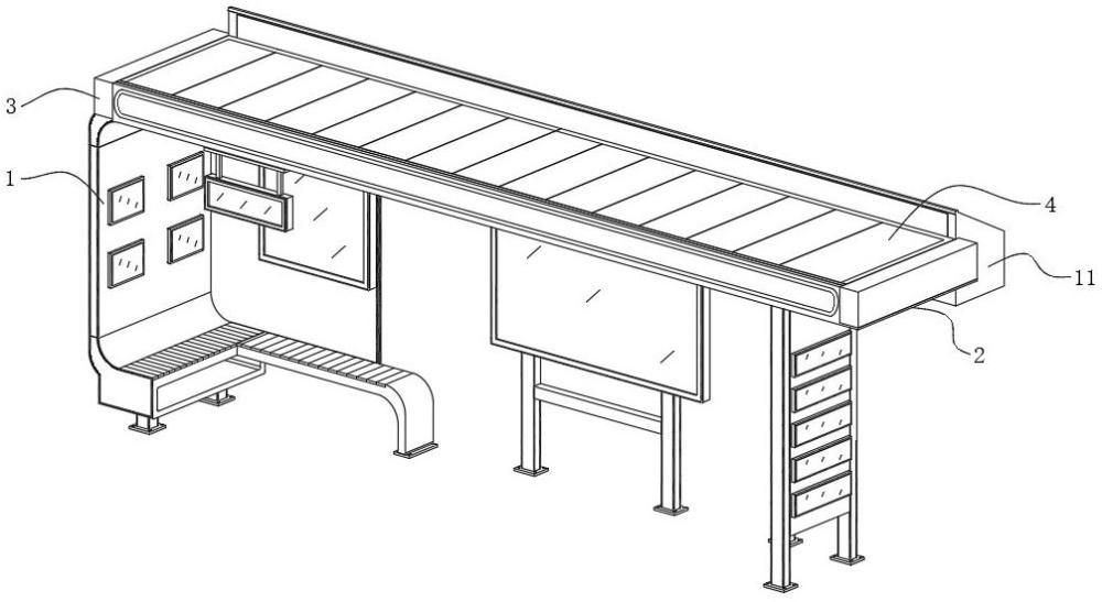 一种市政道路用公交候车亭的制作方法