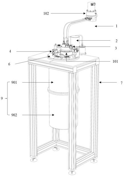 一体式单发型He-3制冷机恒温器及其工作方法与流程