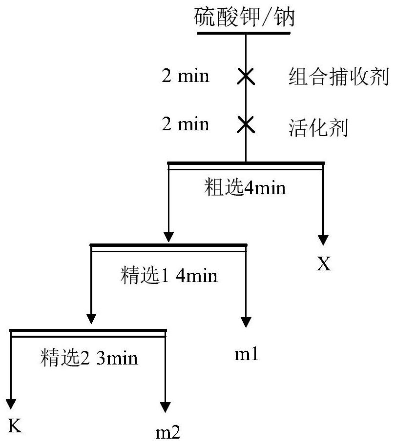 一种组合浮选药剂及其作为结晶型硫酸钾盐浮选捕收剂的应用