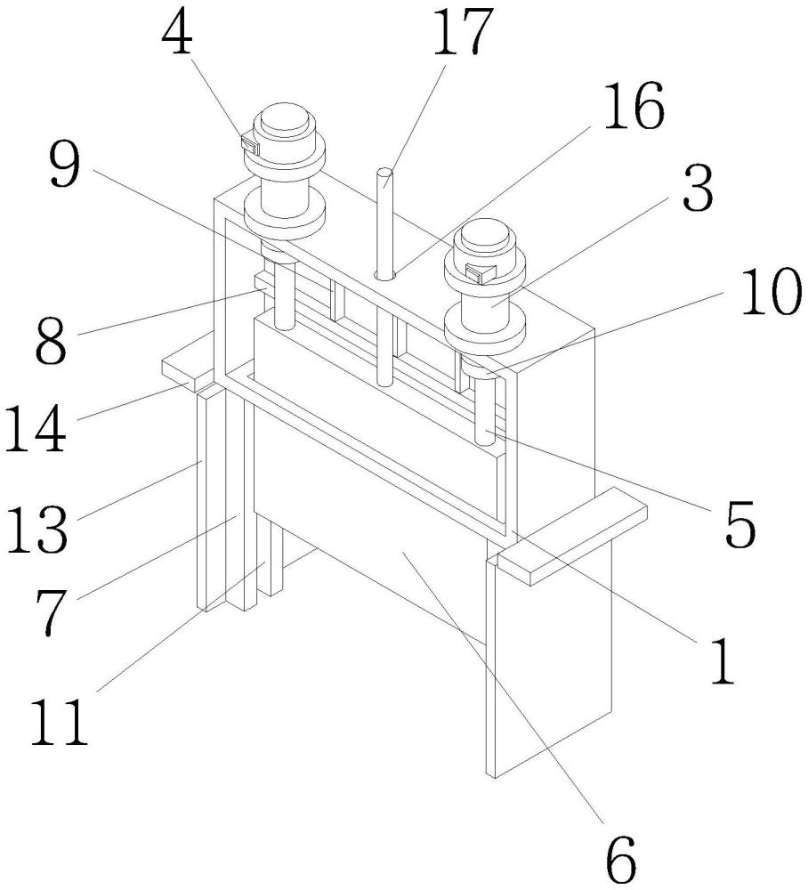 一种浮选槽体闸门架子的制作方法