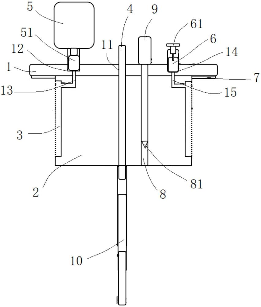 血液透析机用消毒液桶桶盖的制作方法