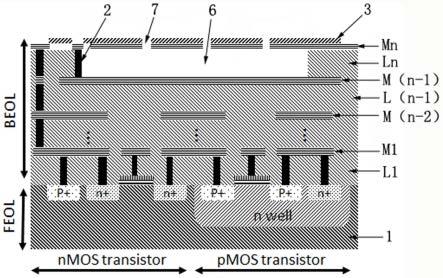 CMOS-MEMS集成声换能器及其制备方法