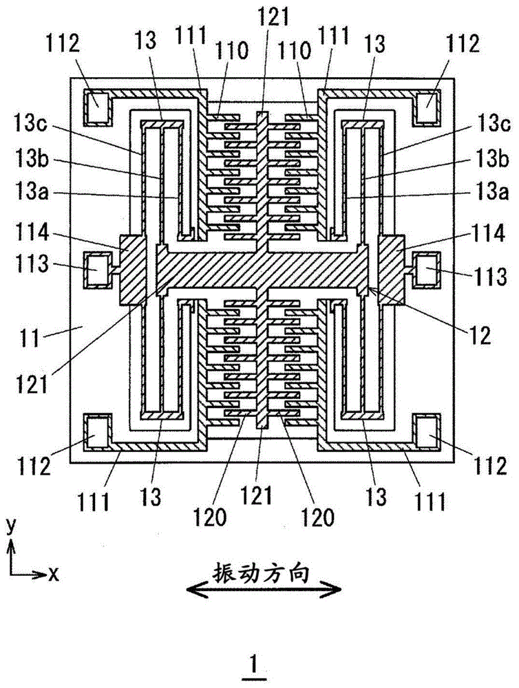 梳齿型元件的制造方法