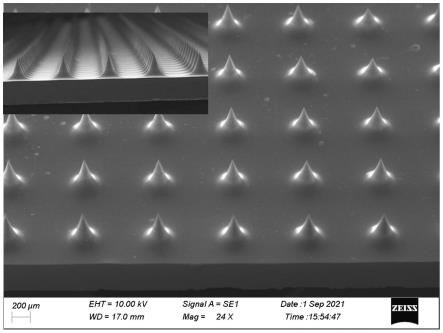 一种制备锥形硅基实心微针阵列的方法