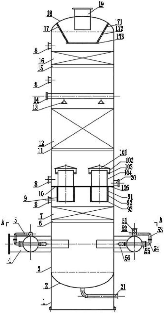 一种终冷洗苯塔的制作方法