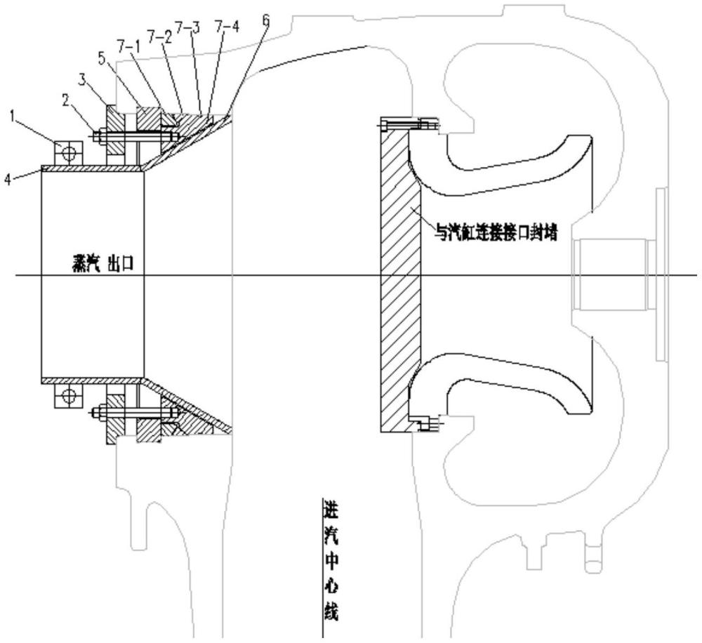 一种用于中小型汽轮机中压阀门的吹管盖结构的制作方法