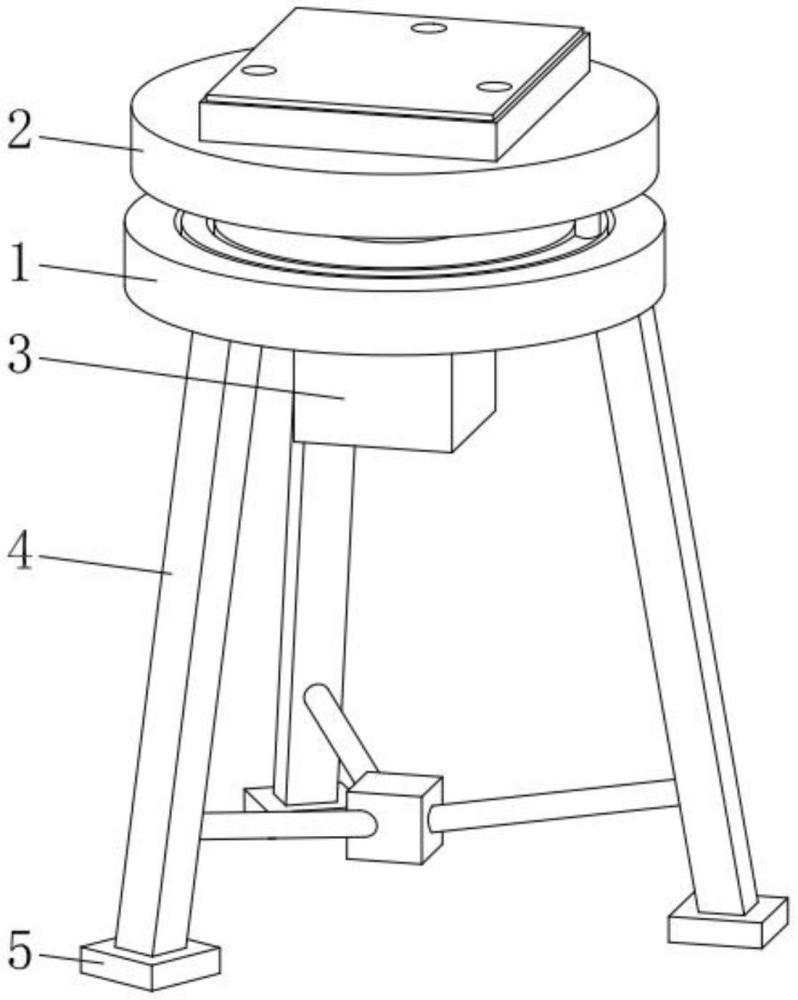 一种建筑水准仪用固定便携架的制作方法