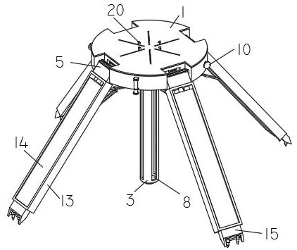 一种测绘仪器用支撑机构及其支撑方法与流程