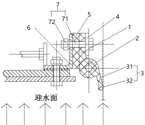 表孔弧门侧水封的制作方法