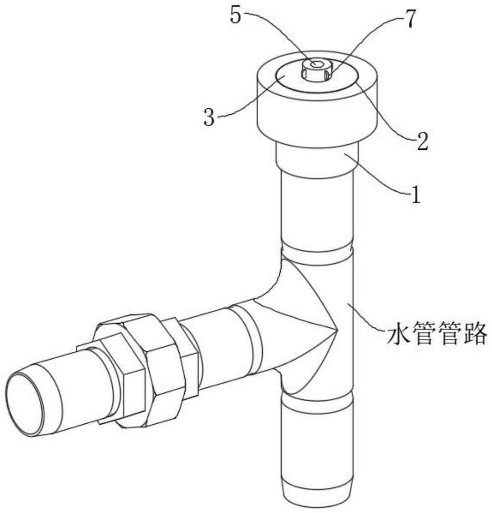 一种压缩机内水路高点的放空结构的制作方法