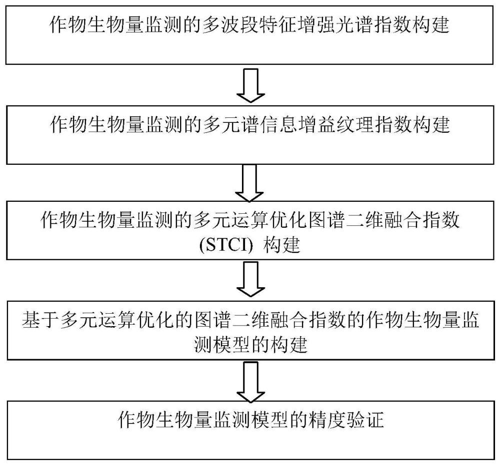 利用多元运算优化图谱二维融合指数监测作物生物量方法