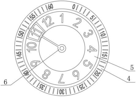 手表小时刻度旋转指示时间结构的制作方法