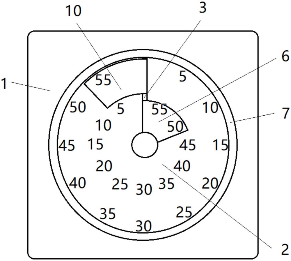 机械式双扇区计时器